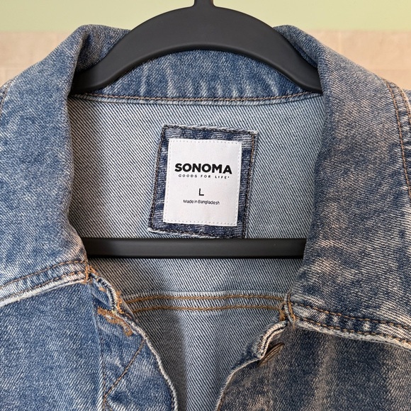 Sonoma | Blue Denim Jean Jacket Large - Picture 2 of 4